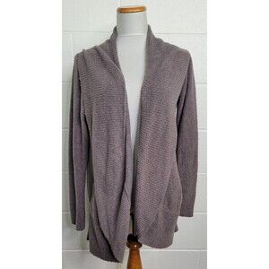 Barefoot Dreams‎ CozyChic Lite Circle Cardigan Sweater Open Gray 452 L/XL